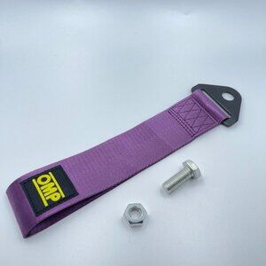 OMP Tow Strap PURPLE car tow strap high density nylon Jdm racing NEW